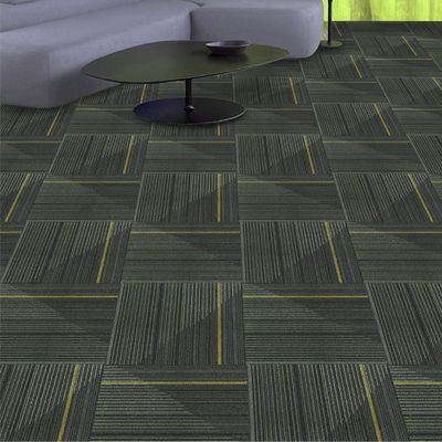 Komersial Modular Nylon Square Carpet Tiles Penutup Lantai Tugas Berat