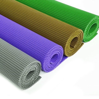 5.5mm PVC Floor Mat Roll S Mesh Anti Slip Anyaman Untuk Area Basah