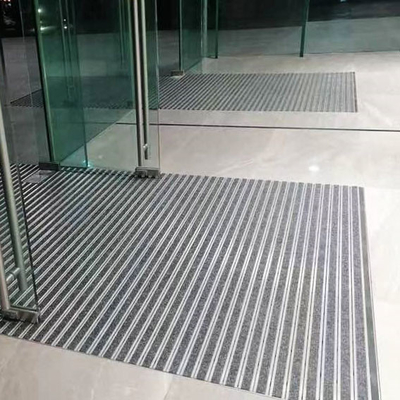 Aluminium Extrusion Outdoor Entrance Mats Sisipan Karpet Kedalaman 11MM