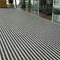 Karpet pintu masuk aluminium 10mm yang dapat disesuaikan dengan bahan sisipan sikat nilon
