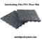 200x200MM 1.6CM UV Resistant Anti Slip PVC Floor Mat Untuk Area Basah