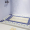 45CM * 74CM Anti Slip PVC Floor Mat Barefoot 10MM Soft Bath Mat Untuk Di Dalam Bath