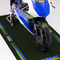Tpr Pvc Bike Trainer Mats Karpet Logo Sepeda Motor Dalam Ruangan Dengan Dukungan 1,5mm